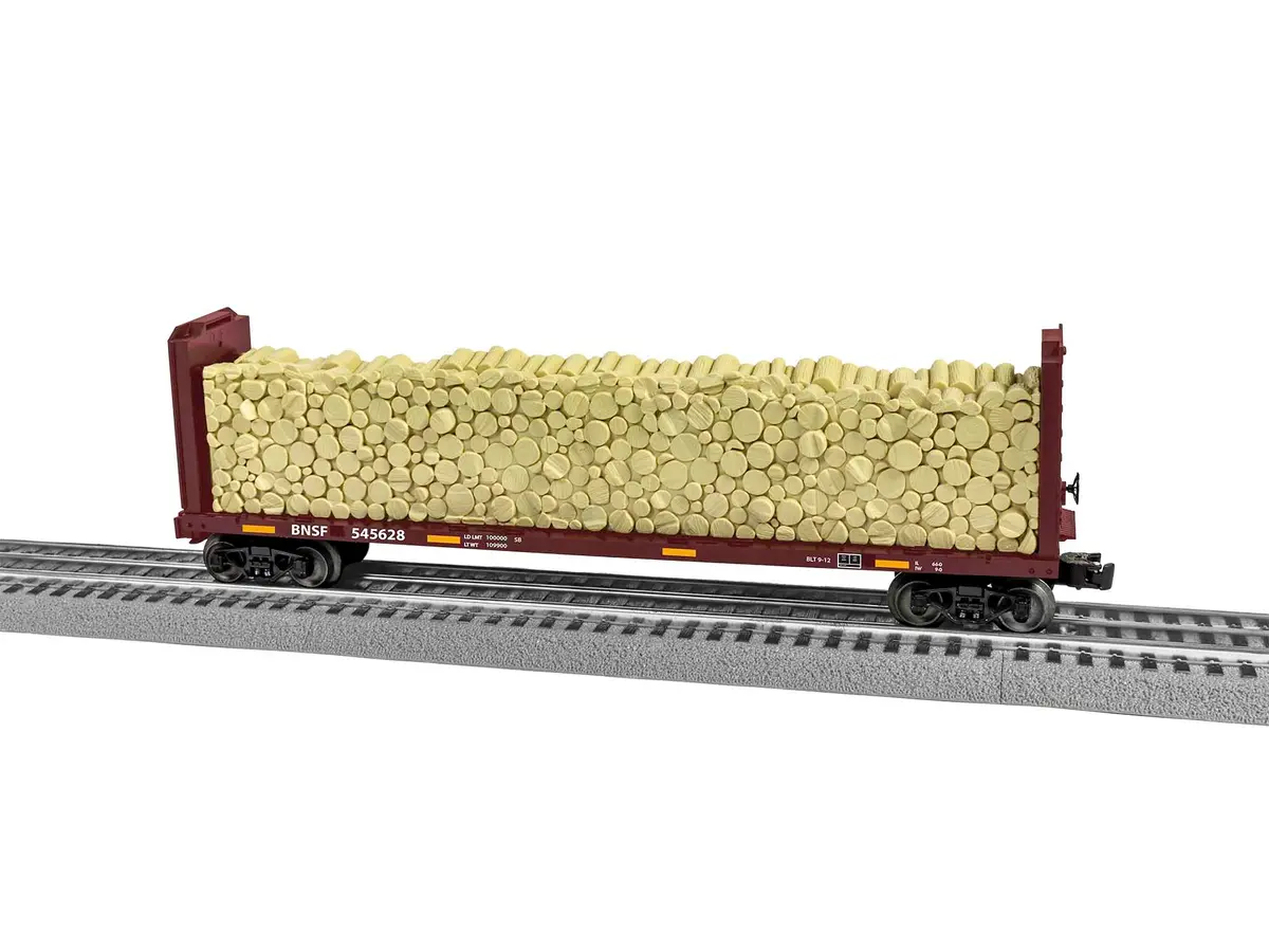 Lionel Bnsf Standard O Bulkhead Flatcar #545628   (Lnl2043094) 1
