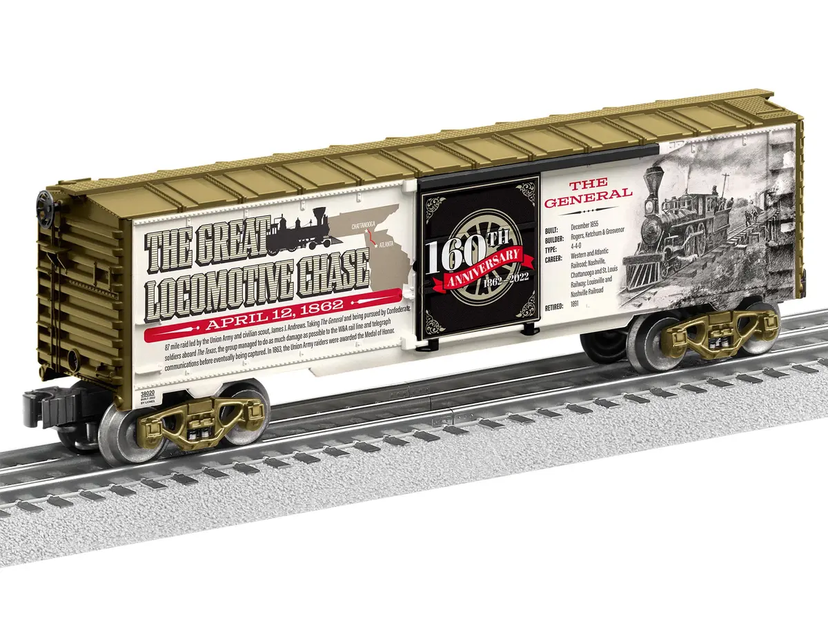 Lionel The Great Locomotive Chase 160Th Anniversary Boxcar  (Lnl2238020) 1