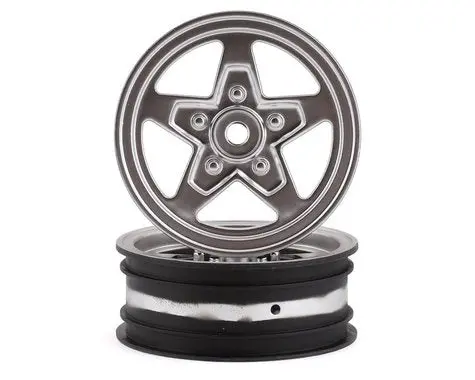 Losi 22S Drag Front Wheel (Satin Chrome) (2) W/12Mm Hex (Los43047) 1