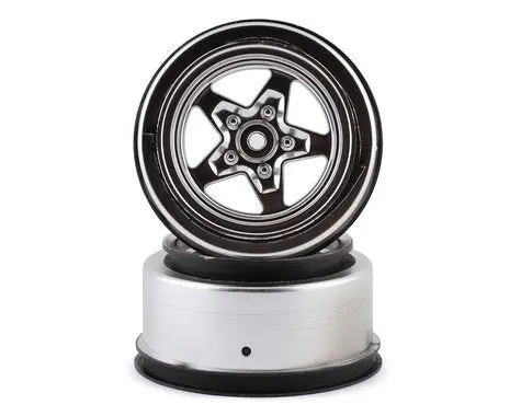 Losi 22S Drag Rear Wheels (Satin Chrome) (2) (Los43048) 1