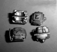 Model Car Garage 1/24-1/25 Cast Metal Racing Style Brake Calipers (4)   (Mcg-715) 1