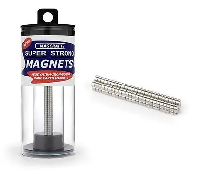 Magcraft 1/8''X1/16'' Rare Earth Disc Magnets (100)  (Mfm566) 1