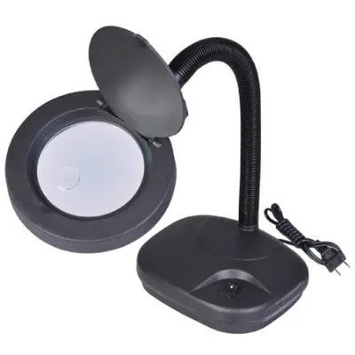 Magnifiers-Inc 12" Flexible Neck Table Magnifier Lamp 2.5X, 4.5X Power  (Mfr353) 1
