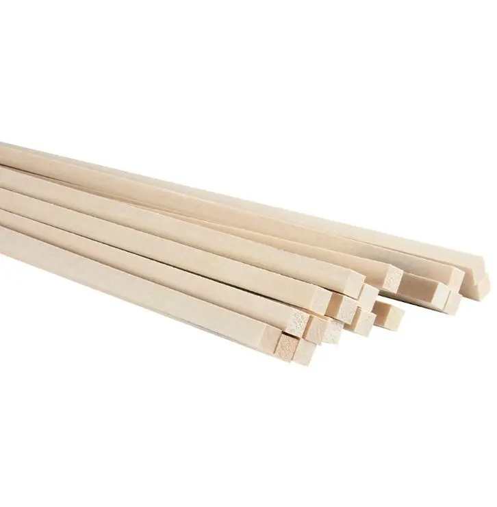 Midwest 5/16" X 5/16" X 24" Basswood Strips  (Mid4077) 1