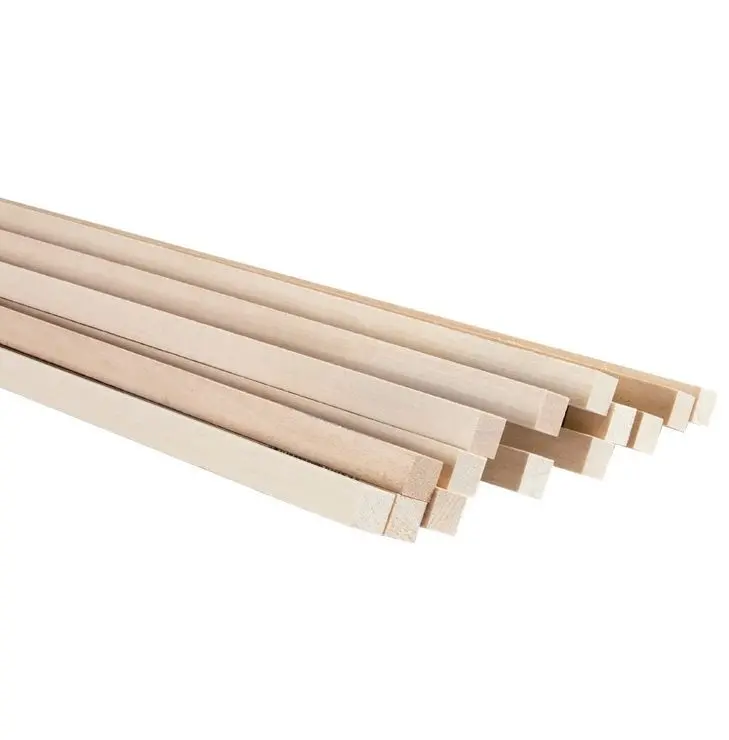 Midwest 1/2" X 1/2" X 24" Basswood Strips    (Mid4099) 1