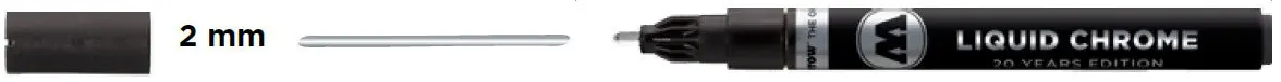 Molotow 2Mm Liquid Chrome Mirror Effect Marker  (Mlw-102) 1