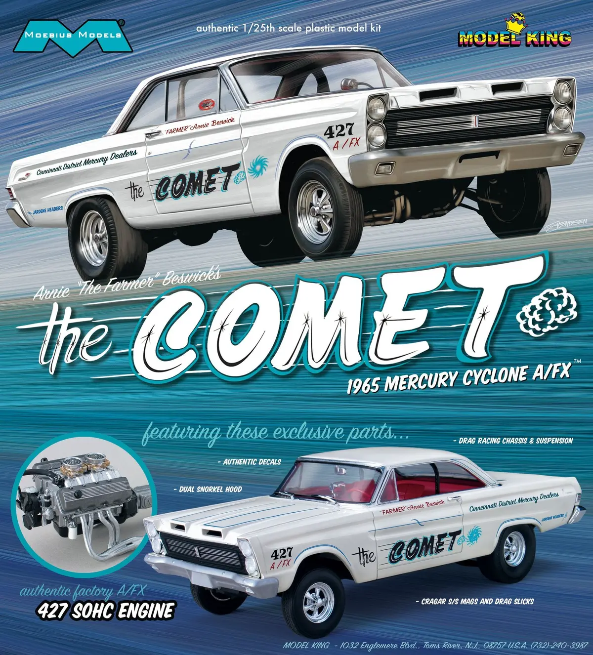 Moebuis Arnie Beswick's The Comet 1965 Mercury Cyclone A/Fx    (Moe1223) 1