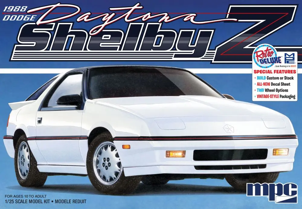 Mpc 1/25 1988 Dodge Shelby Z Daytona Coupe  (Mpc1009) 1