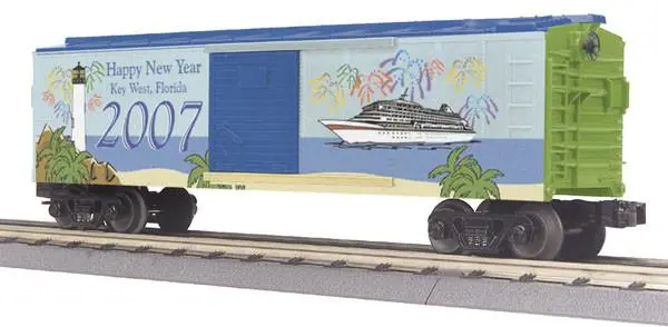 Mth Box Car - New Year's 2007 Car No. 2007   (Mth3074358) 1