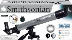 Smithsonian 40Mm Refractor Telescope W/Table Top Tripod   (Nsi2242) 1