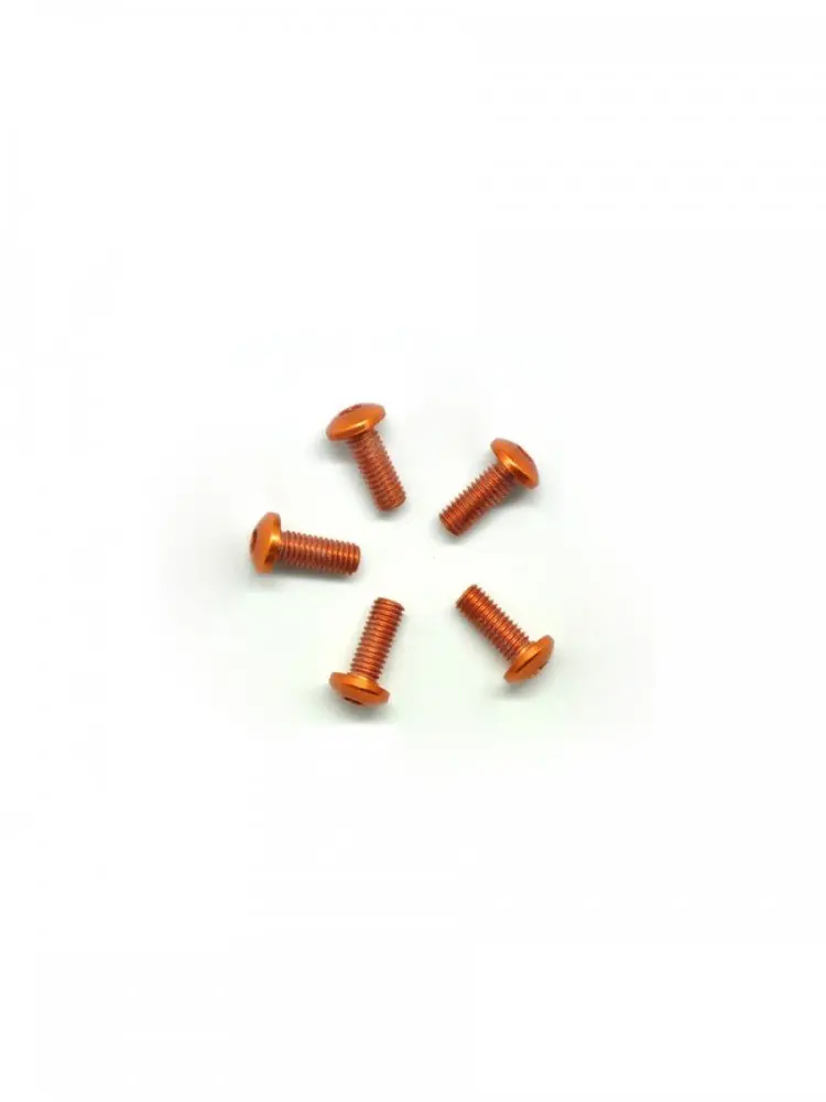 Hamilton Hobbies 3X8 Orange Flat Head Aluminum 7075 Screws (10) 1