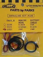 Parts By Parks 1/24-1/25 Detail Set 3: Radiator Hose, Red Heater Hose, Battery Cable (Pbp1022 1