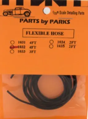 Parts By Parks  1/24-1/25 4 Ft. Hollow/Flexible 1-1/2" Rubber Hose    (Pbp1023) 1