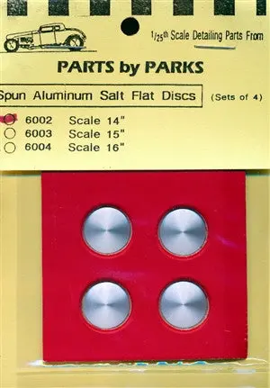 Parts By Parks Salt Flat Type Disc Hubcap 14" (Set Of 4) (1/25 & 1/24) (Pbp-6002) 1