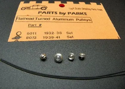 Parts By Parks 1/24-1/25 Flathead Pulley 1939-41 (Spun Aluminum)   (Pbp8012) 1