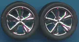Pegasus Chrome Tiburon's Rims W/Tires (4)   (Pgh1258) 1