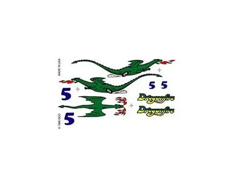 Pinecar Dry Transfer,Dragonfire  (Pin308) 1