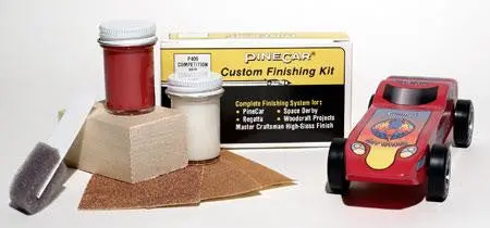 Pinecar Finishing Kit Comp Red (Pinp409) 1