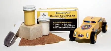 Pinewood Derby Finishing Kit Baja Yellow (Pinp411) 1
