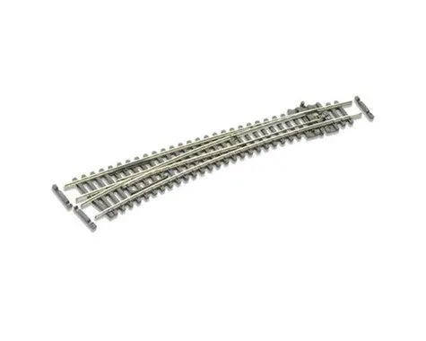 Peco N Fine Code 55 Curved Left Hand Turnout (Inside 18   (Ppcsle387f) 1