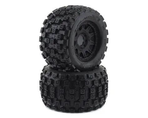 Pro-Line Badlands Mx38 3.8" Tire W/Raid 8X32 Wheels (Black) (2) (M2) (Pro1012710) 1