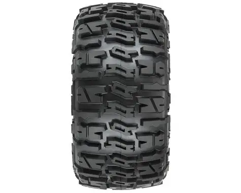 Pro-Line Trencher Lp 3.8" Pre-Mounted Truck Tires (2) (Black) (M2)  (Pro10175110) 1