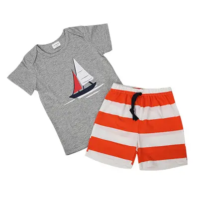 Breathable Toddler Summer Outfit – Soft Cotton T-Shirt and Matching Pants Set