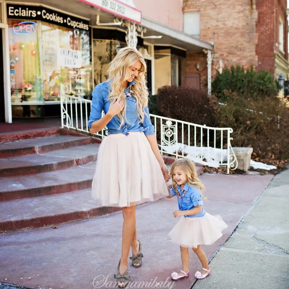 Mother Daughter Outfits Matching Clothing Set 1