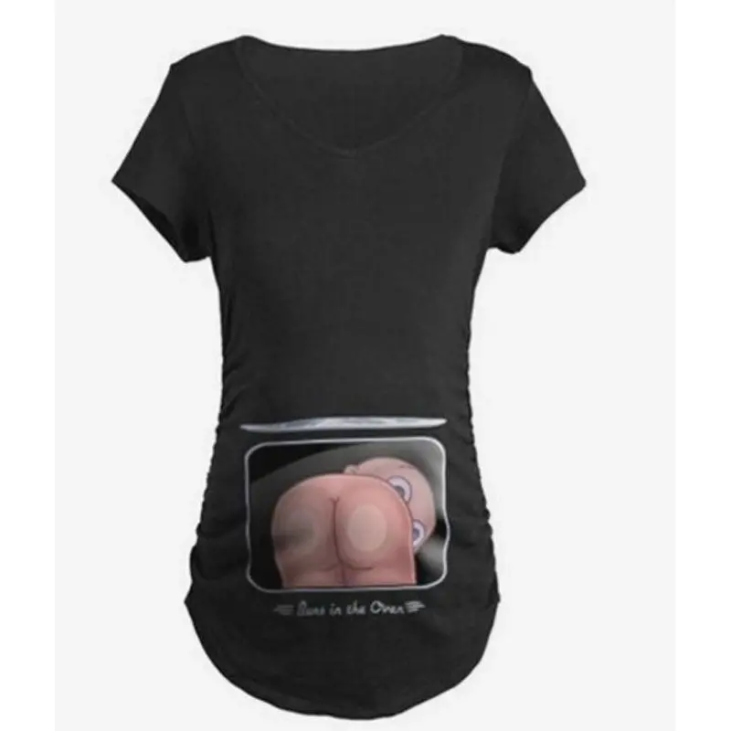 3D Print Pregnant Maternity Casual T-Shirts 1