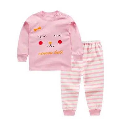 Warm Cotton Long-Sleeve Outfit for Kids – Fall & Winter Collection