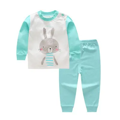 Fall Kids Cotton Outfit – Long-Sleeve Matching Set