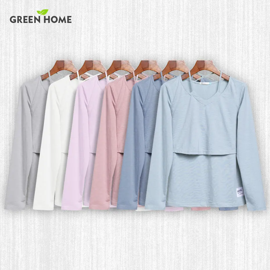 Long Sleeves Nursing Breastfeeding Tops 1