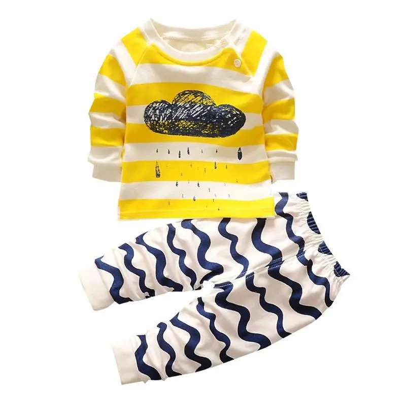 Long Sleeve Summer Style Kids Clothing Set 1