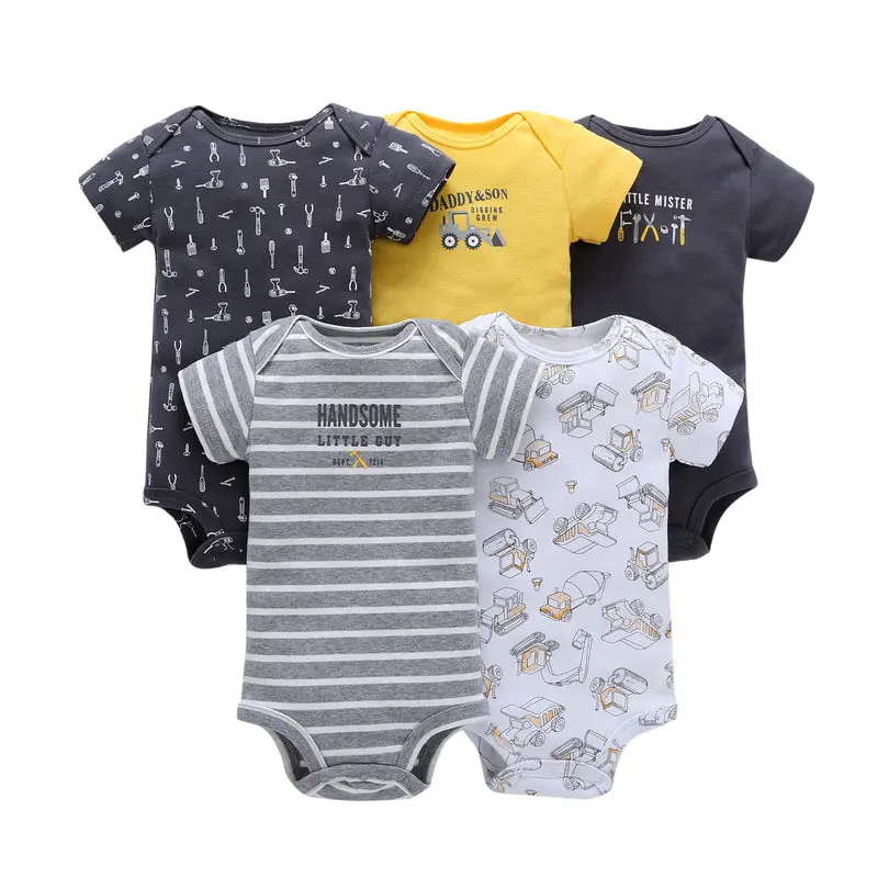 5Pcs/Lot Newborn Vaby Boy Girl Romper 1