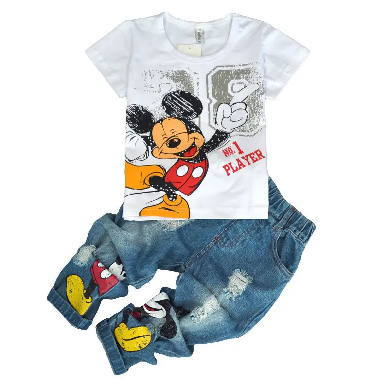 Sports Casual Mickey Boy Spring Summer Suit 1