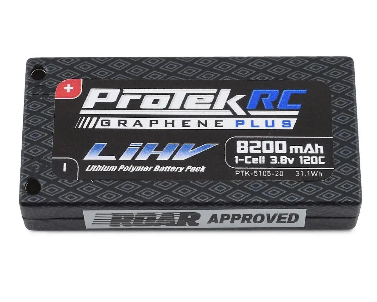 Protek Rc 1S 130C Low Ir Si-Graphene + Hv Lipo Battery (3.8V/8800Mah) W/4Mm Connectors  (Ptk510520) 1