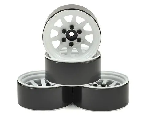 Rc4wd Oem Stamped Steel 1.9 Beadlock Wheels (White)  (Rc4zw0278) 1