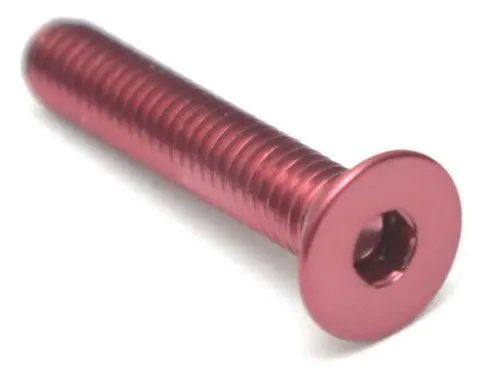 Hamilton Hobbies 3 X 16 Red Countersunk Screws (4) (Ham128568) 1