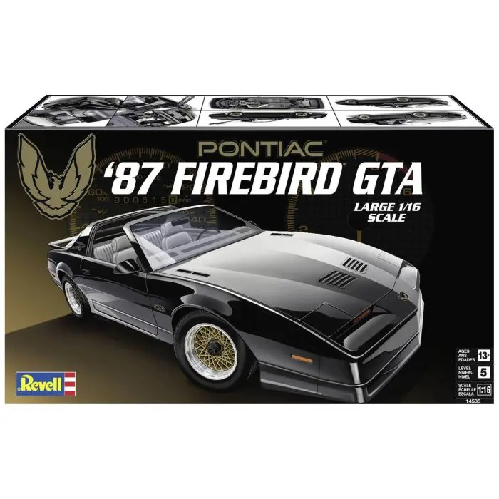 Revell 1/16 1987 Pontiac Firebird Gta Plastic Model Kit  (Rmx14535) 1