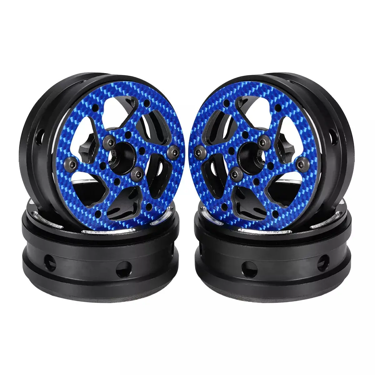 Hamilton Hobbies 1.9 Twist Beadlock - Blue 1