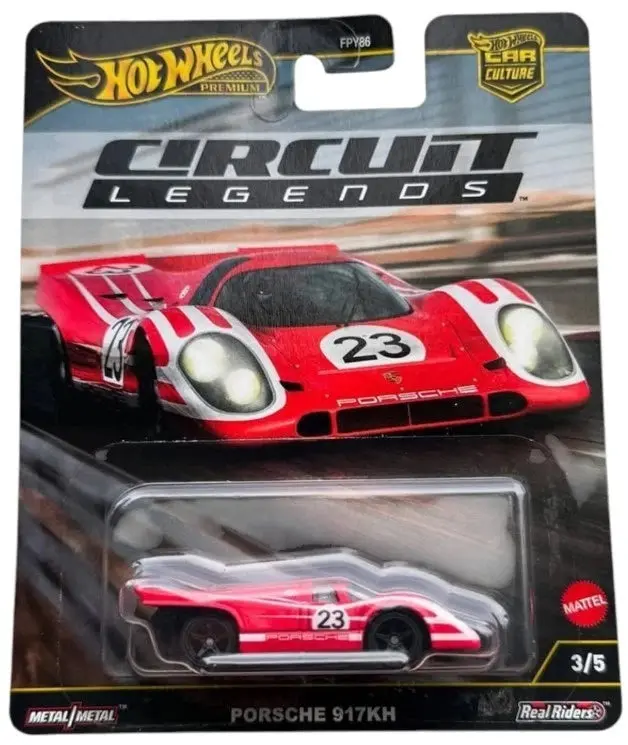 Hot Wheels Premium Car Culture Circuit Legends Porsche 917Kh Jbk48 3/5 2025 Circuit Legends 1