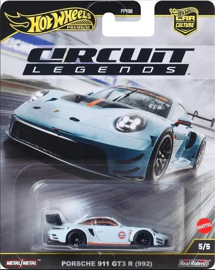 Hot Wheels Premium Car Culture Circuit Legends Jbk65 Porsche 911 Gt3 (992) 5/5 - 2025 Circuit Legends 1