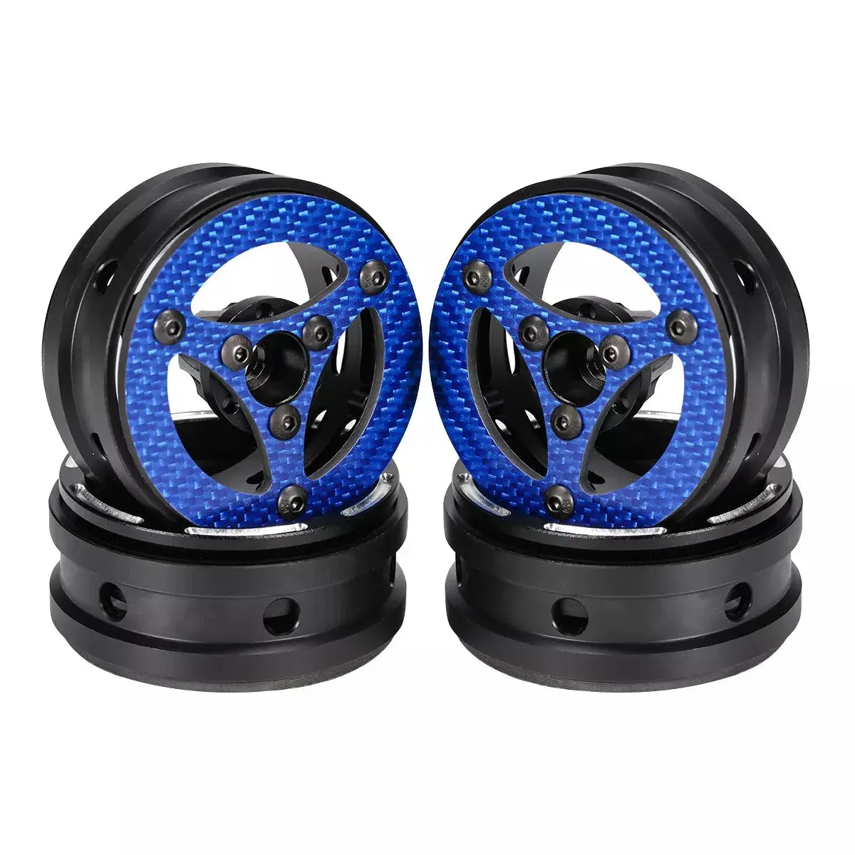 Hamilton Hobbies 1.9 Triangle Beadlock - Blue 1