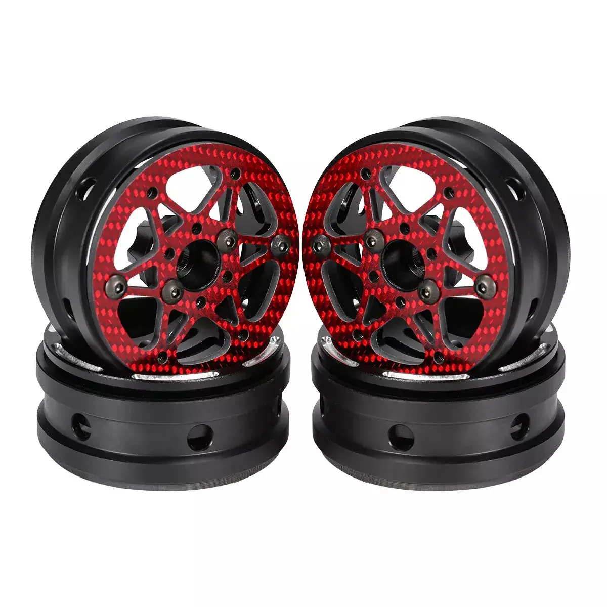 Hamilton Hobbies 1.9 Star Beadlock - Red 1