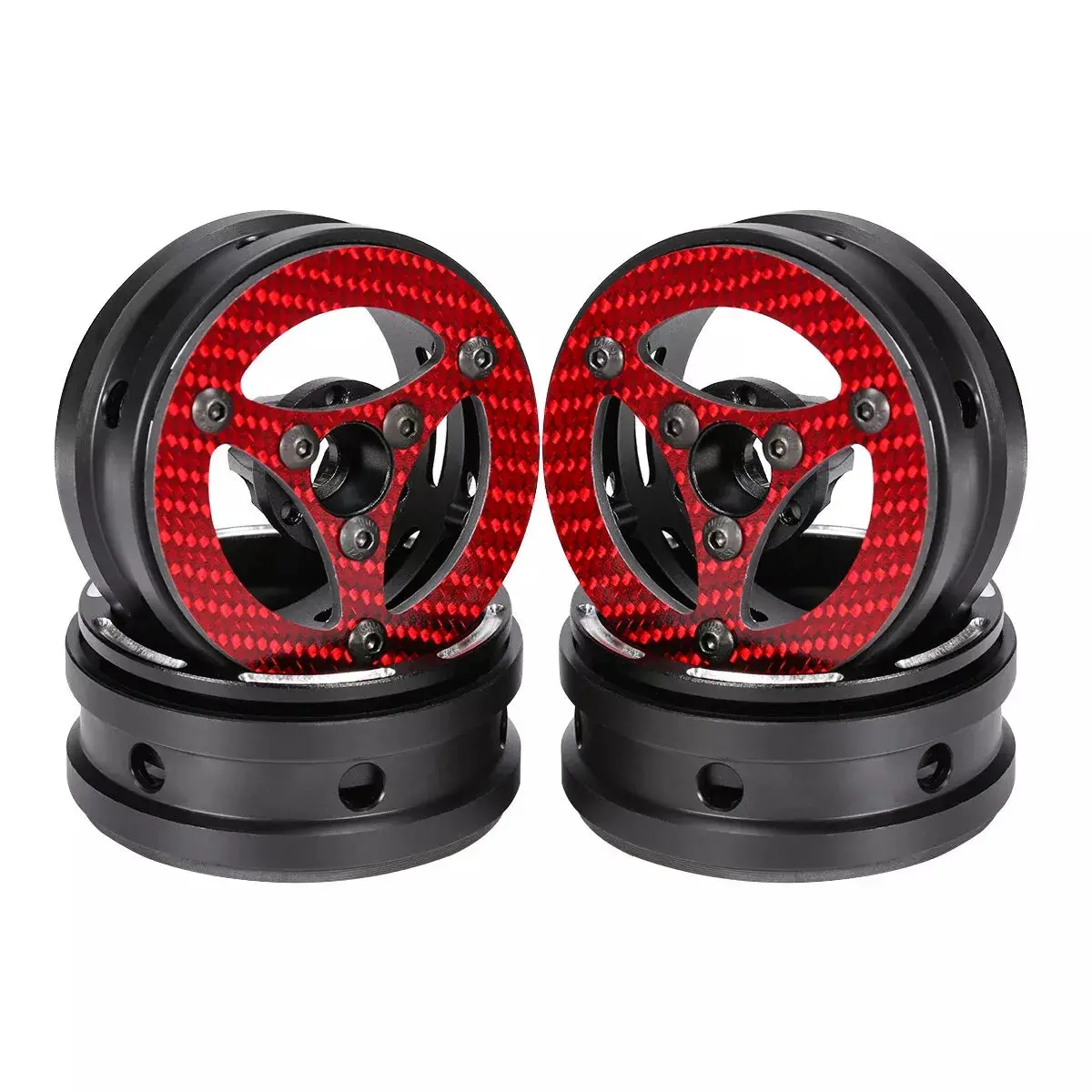 Hamilton Hobbies 1.9 Triangle Beadlock - Red 1