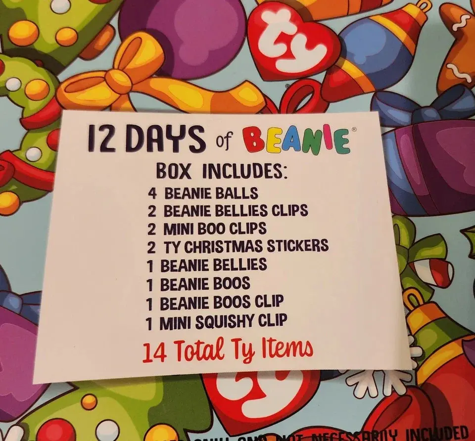 Ty Plush Beanie Babies: 12 Days Of Beanie Limited Edition 1