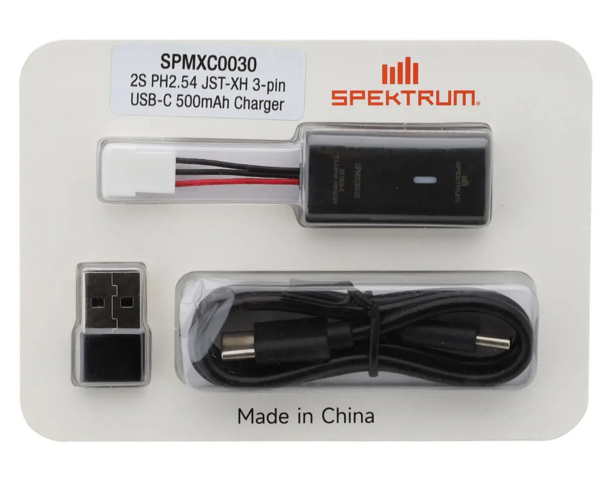 Spektrum Rc Micro-B Usb-C Battery Charger Set   (Spmxc0030) 1