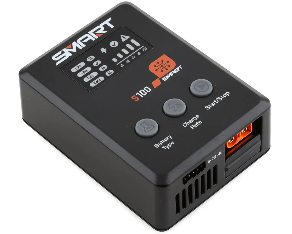 Spektrum Rc S100 Dc/Usb 4S Lipo Smart Charger  (Spmxc2090) 1
