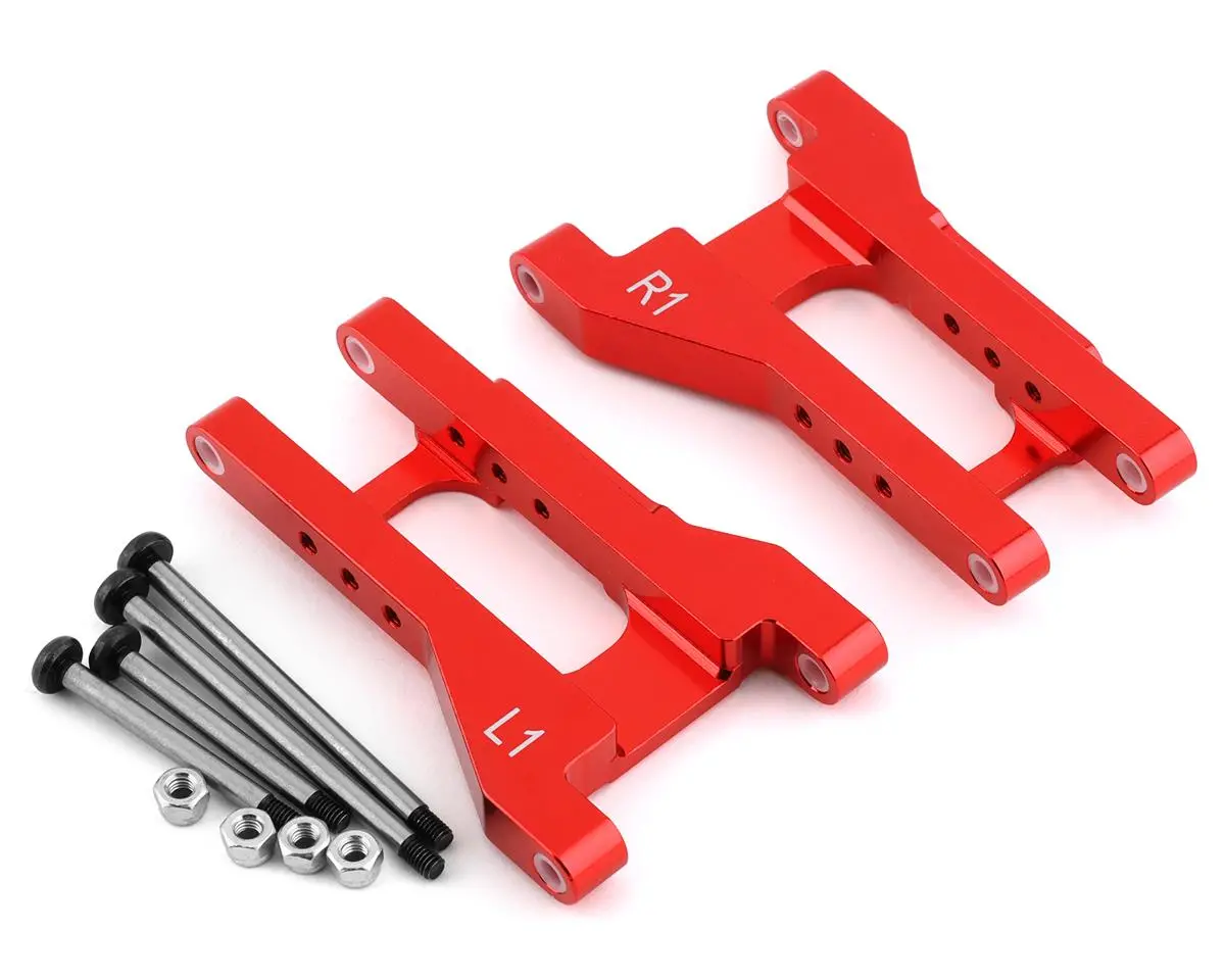 St Racing Concepts Aluminum Toe-In Rear Arms For Traxxas Drag Slash (Red) (2) (1° Toe-In)    (Sptst2750r) 1