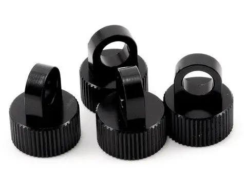 St Racing Concepts  Aluminum Shock Cap Set (Black) (4)  (Strsta80035bk) 1